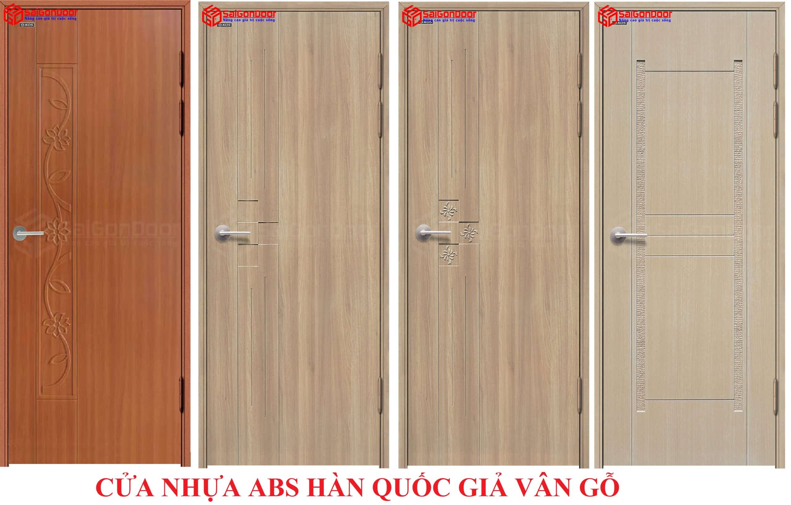 Đa dạng mẫu cửa nhựa gỗ composite đẹp tại SaigonDoor